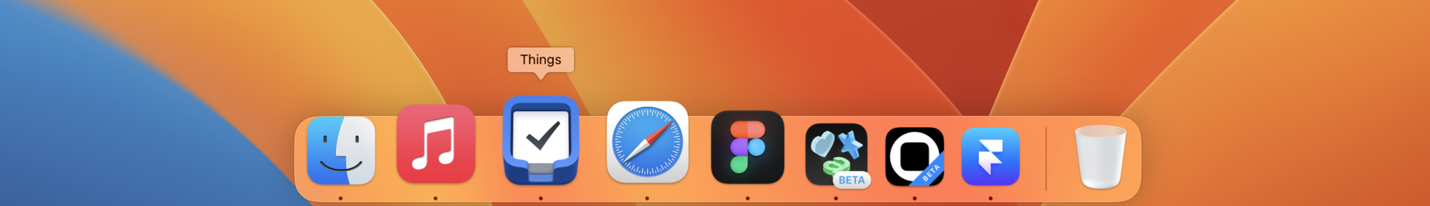 Screenshot from “The best thing I’ve done in a long time is to just show active apps on macOS Dock and remove the delay when it’s hidden and no animation or delay.”